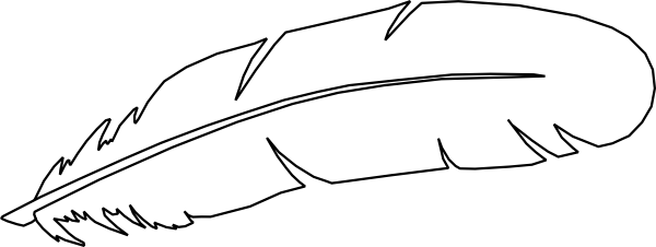 Graphic Black And White Download Clip Art At Clker White Feather Vector Png Full Size Png Download Seekpng