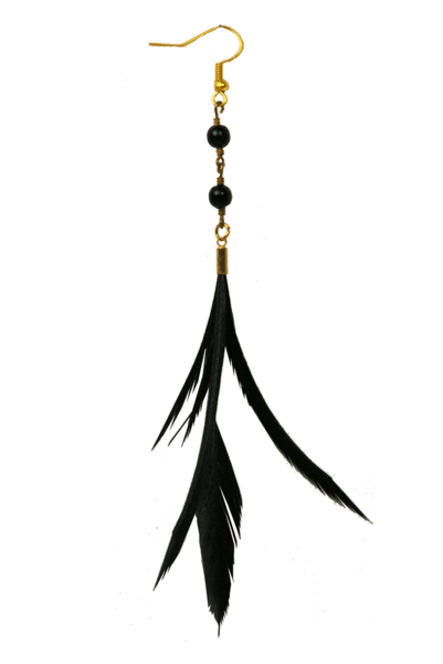Lana Feather Earring - Feather Earring Png (600x600), Png Download