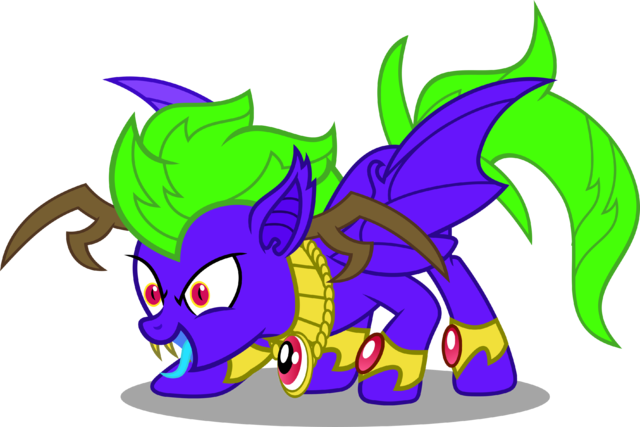 Midnight Bat Pony By Mlp Scribbles-d9y113y - Cartoon (640x427), Png Download