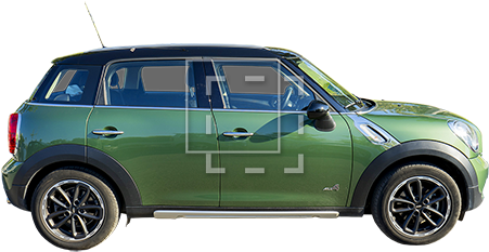 A Cutout Green Car With The Background Removed Taken - Png Car On The Side (450x450), Png Download