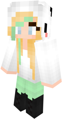Qjnpng - Kawaii Cute Minecraft Skins (640x640), Png Download