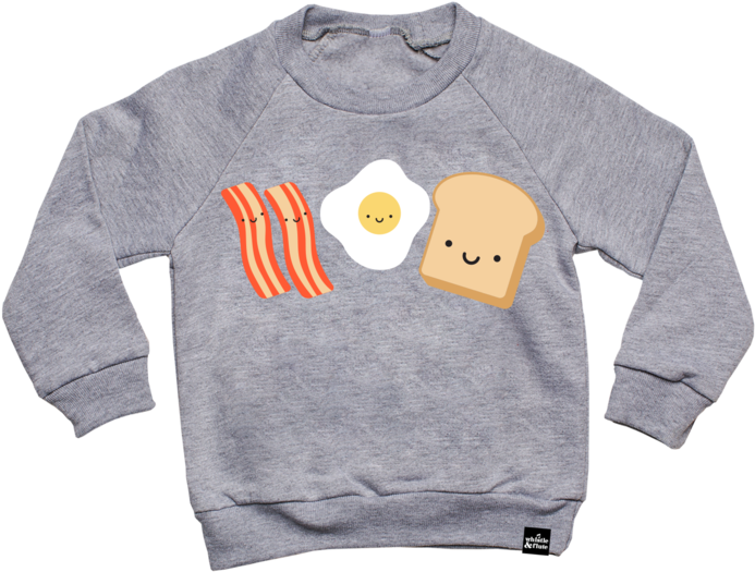 Kawaii Breakfast Sweatshirt - Sweatshirt (720x720), Png Download