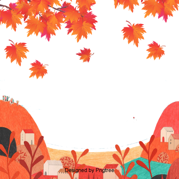 Beautiful Colorful Cartoon Lovely Hand-painted Autumn - Feuille Automne Couleur Dessin (360x360), Png Download
