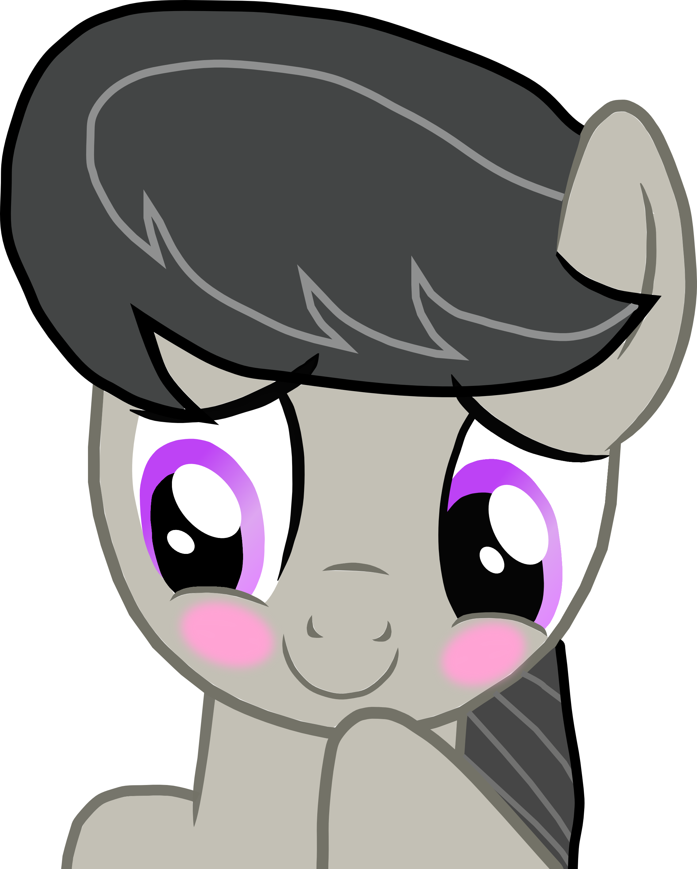 Blushing, Cute, Octavia Melody, Safe, Shy, Simple Background, - Portable Network Graphics (2274x2835), Png Download