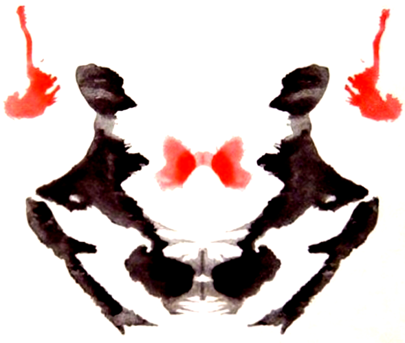 Rorschach Inkblot Test, The Rorschach Technique, Or - Fake Rorschach Test (589x500), Png Download
