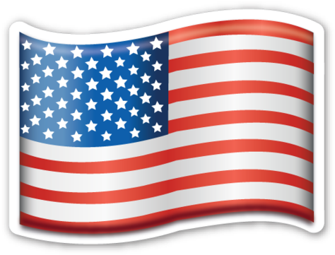 Flag Of Usa - Emoji Usa Flag Png (480x367), Png Download