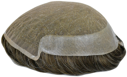 Mens Toupee M106l 8"x10" French Lace Poly Back - Trittstein Rund (500x333), Png Download