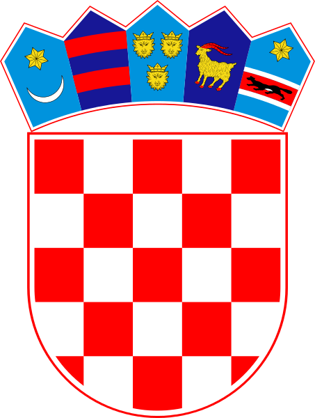 Coat Of Arms Of Croatia - Hrv Grb (453x600), Png Download