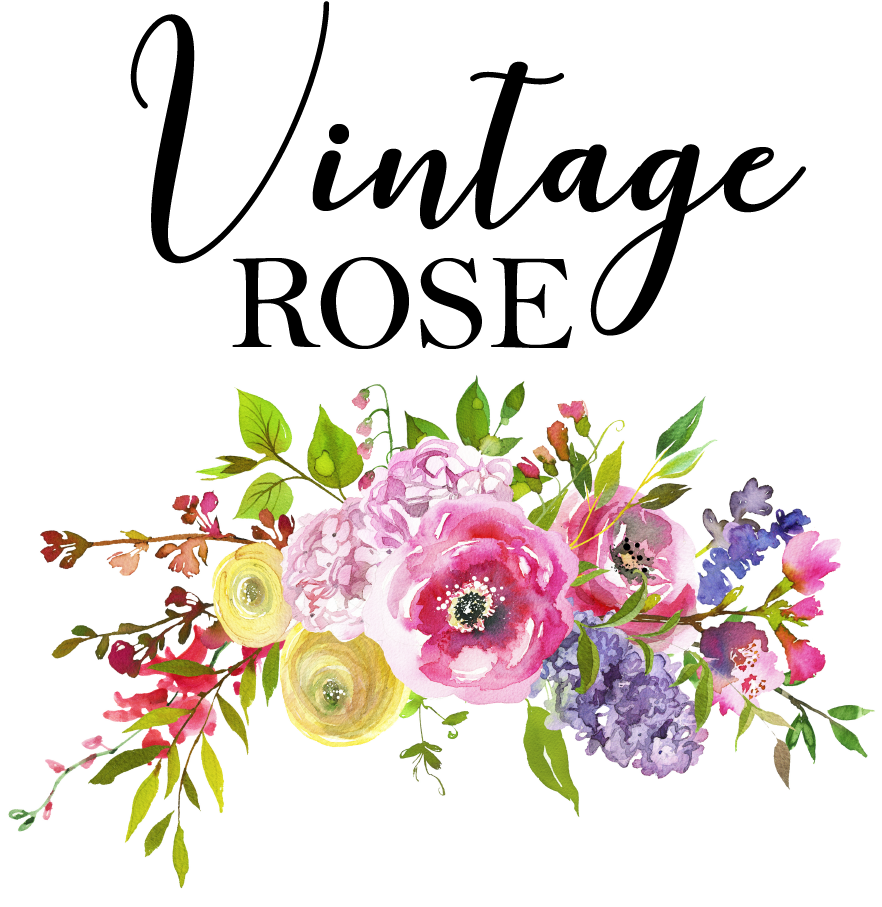 Vintage Rose Boutique & Flower Shop - Flower Shops Rose Logo (1000x1000), Png Download