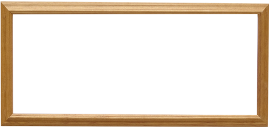 10″x24″ Photo Frame Wood Grain - Adventure Time Frame Png (600x279), Png Download