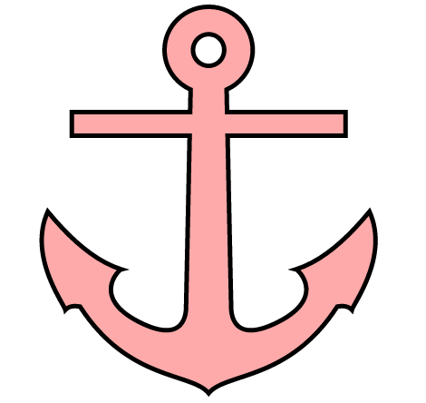 Pink Anchor Image - Clip Art (640x480), Png Download