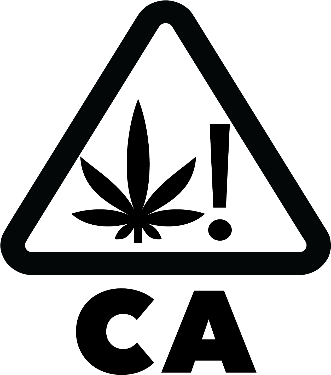 The State Of California Has Released Symbols To Be - California Marijuana Warning Logo (1309x1487), Png Download