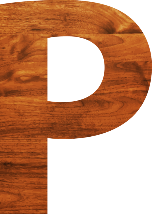 Alphabet Letter Wood Grain - Letter P Clipart (535x750), Png Download