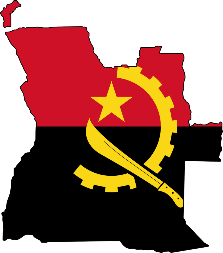 Que La Estrella Que Se Observa Representa La Constante - Angola Map And Flag (903x1024), Png Download