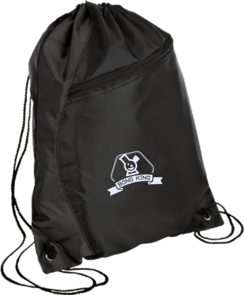 Bong King Drawstring Bag - Port Authority Bg80 Colorblock Cinch Pack, Black (1024x1024), Png Download