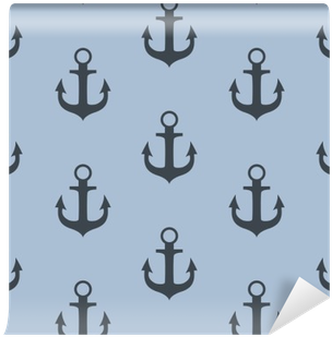 Anchor Seamless Pattern Background Vector Illustration - Illustration (400x400), Png Download