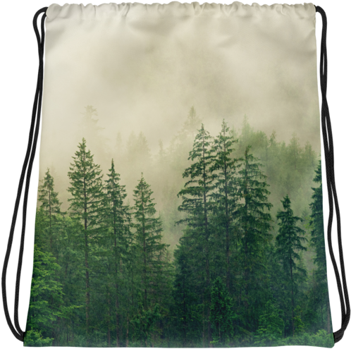 All Spruced Up Drawstring Bag - Messenger Bag (600x600), Png Download