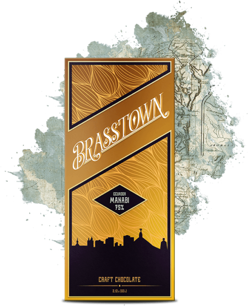 Handmade Chocolate With Coffee And Floral Notes Manabi - Brasstown Ecuador Manabi 75% (555x726), Png Download