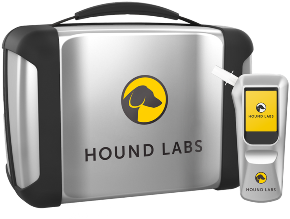 The Hound® Marijuana Breathalyzer - Hound Labs Breathalyzer (900x652), Png Download