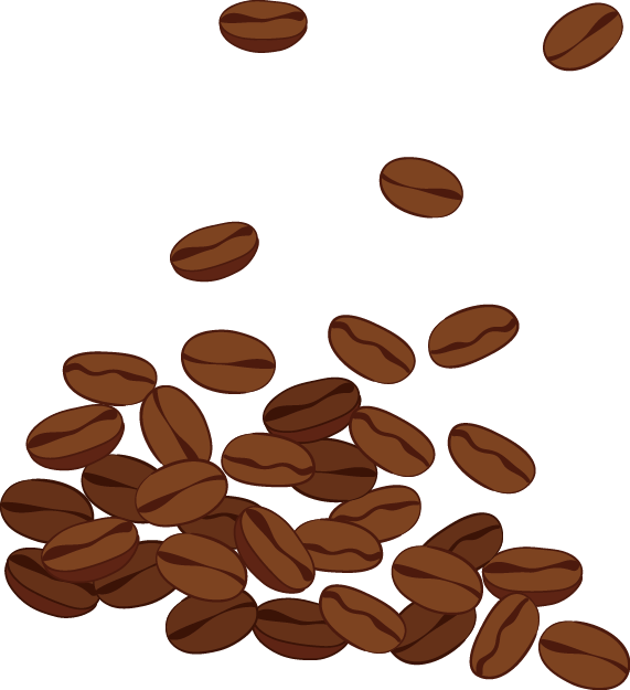 Coffee Clip Art Transprent - Coffee Beans Clip Art (571x625), Png Download