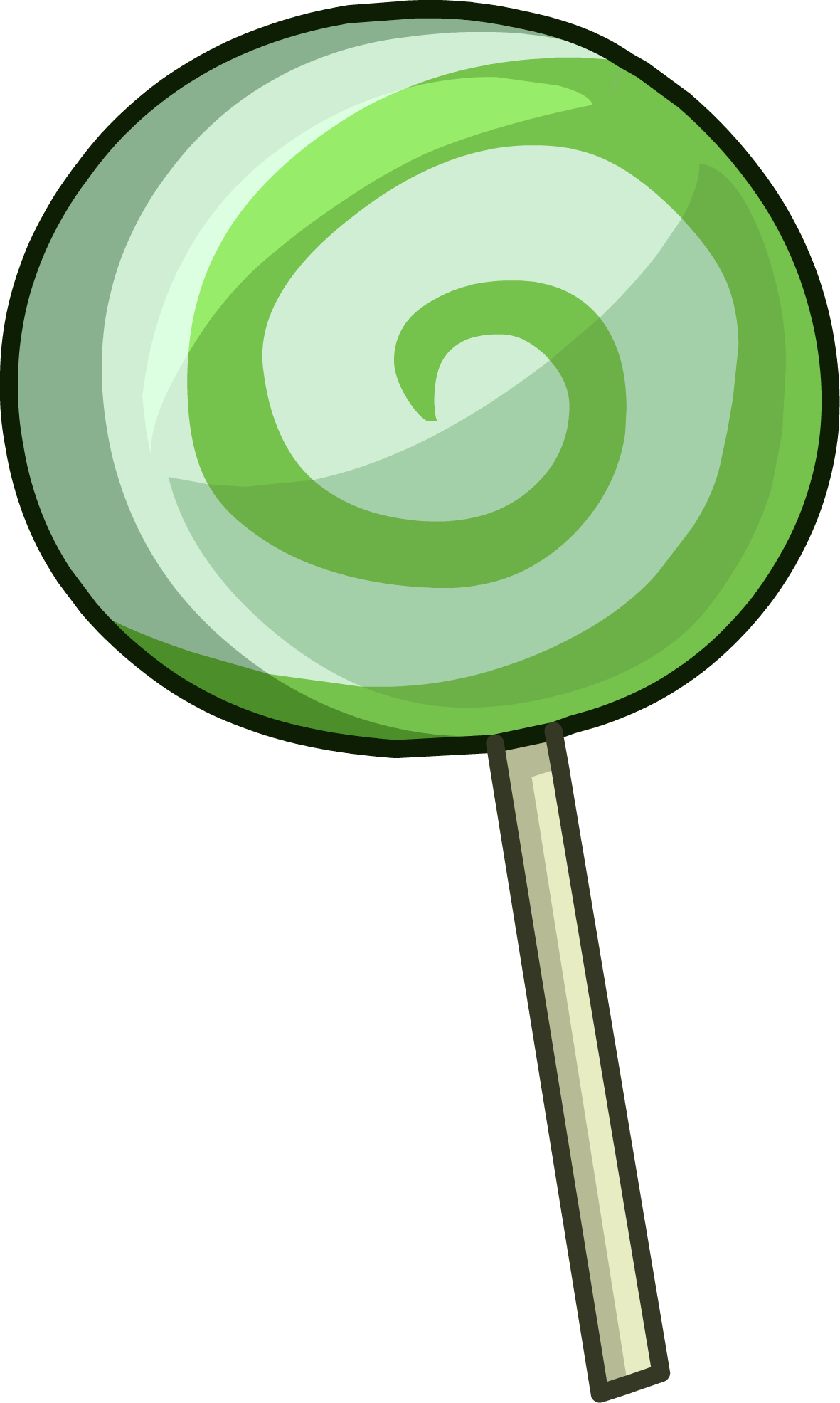 Swirly Lollipop - Green Lollipop Clip Art (1181x1971), Png Download