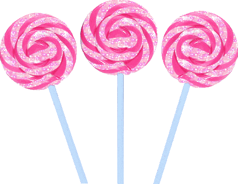 Transparent Lollipop Pink - Pink Lollipops (483x375), Png Download