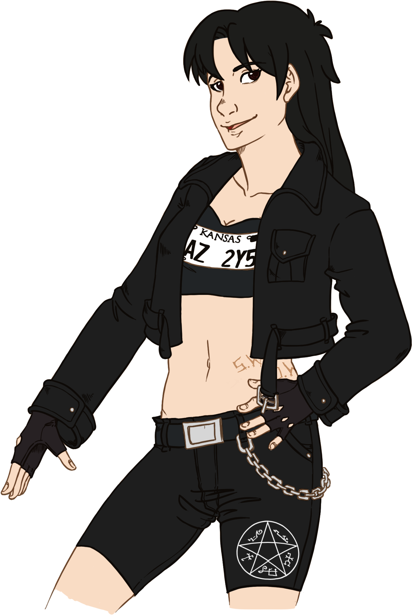 Impala From Supernatural - Cartoon (1630x2291), Png Download