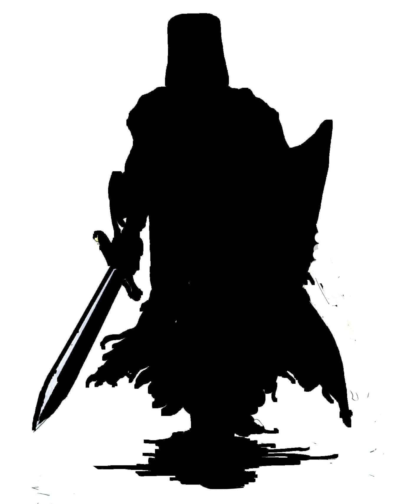 Superhero Academy Knight Silhouette Png - Silueta De Caballo Con Jinete (1402x1708), Png Download