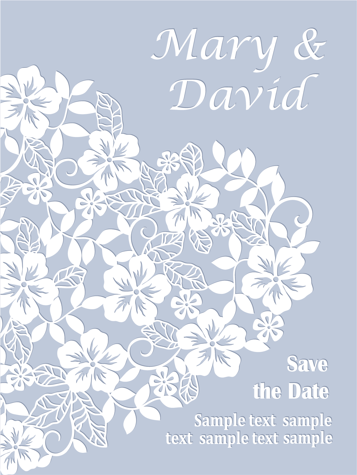 Invitation Card With Heart From Flowers - Jasmine (1667x1667), Png Download