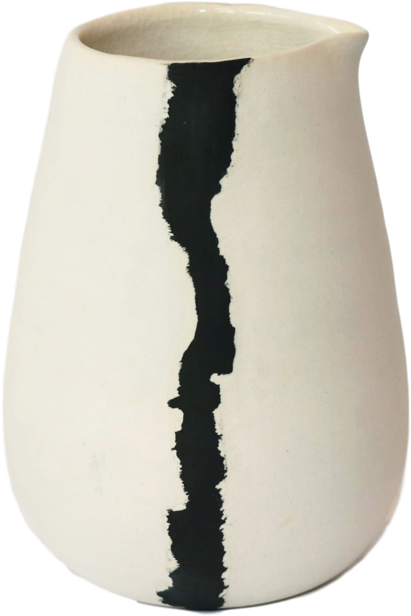 Btw Ceramics White Crater Pitcher - Vase (2048x2048), Png Download