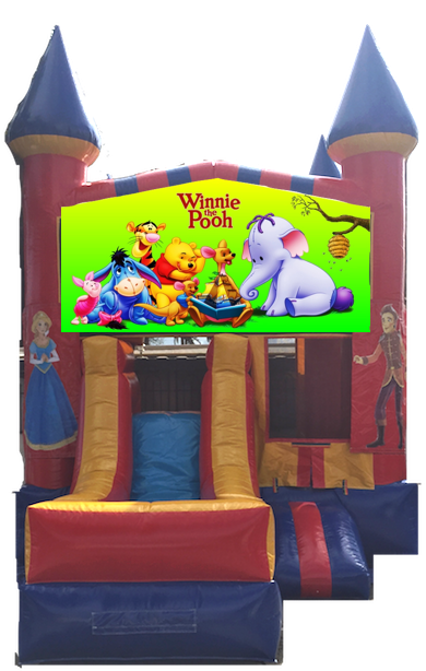 Combo Castle Front Slide Winnie The Pooh - Winnie The Pooh (600x800), Png Download