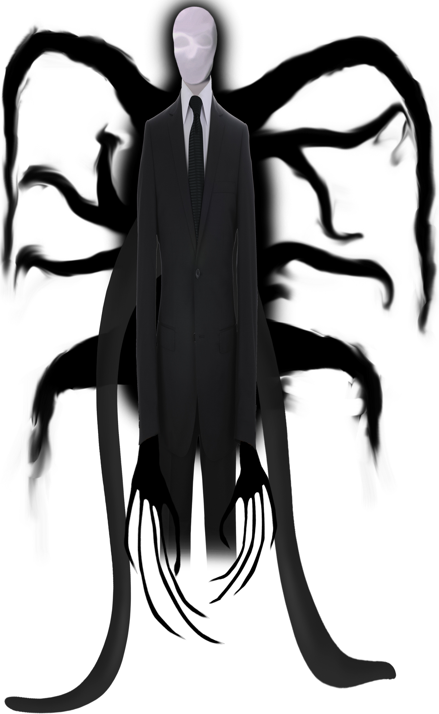 Slenderman, Aquele Que Anda Pelas Florestas Observando - Slenderman Png (1420x2308), Png Download