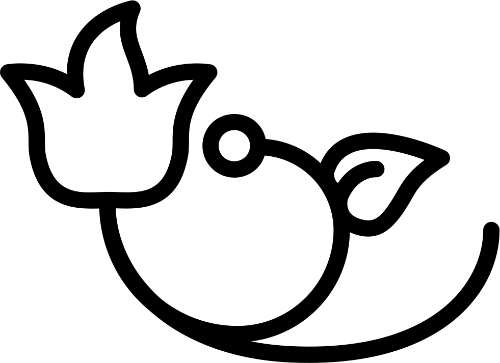 Flower Design Outline Comments - Outline Of Flowers Design (981x713), Png Download