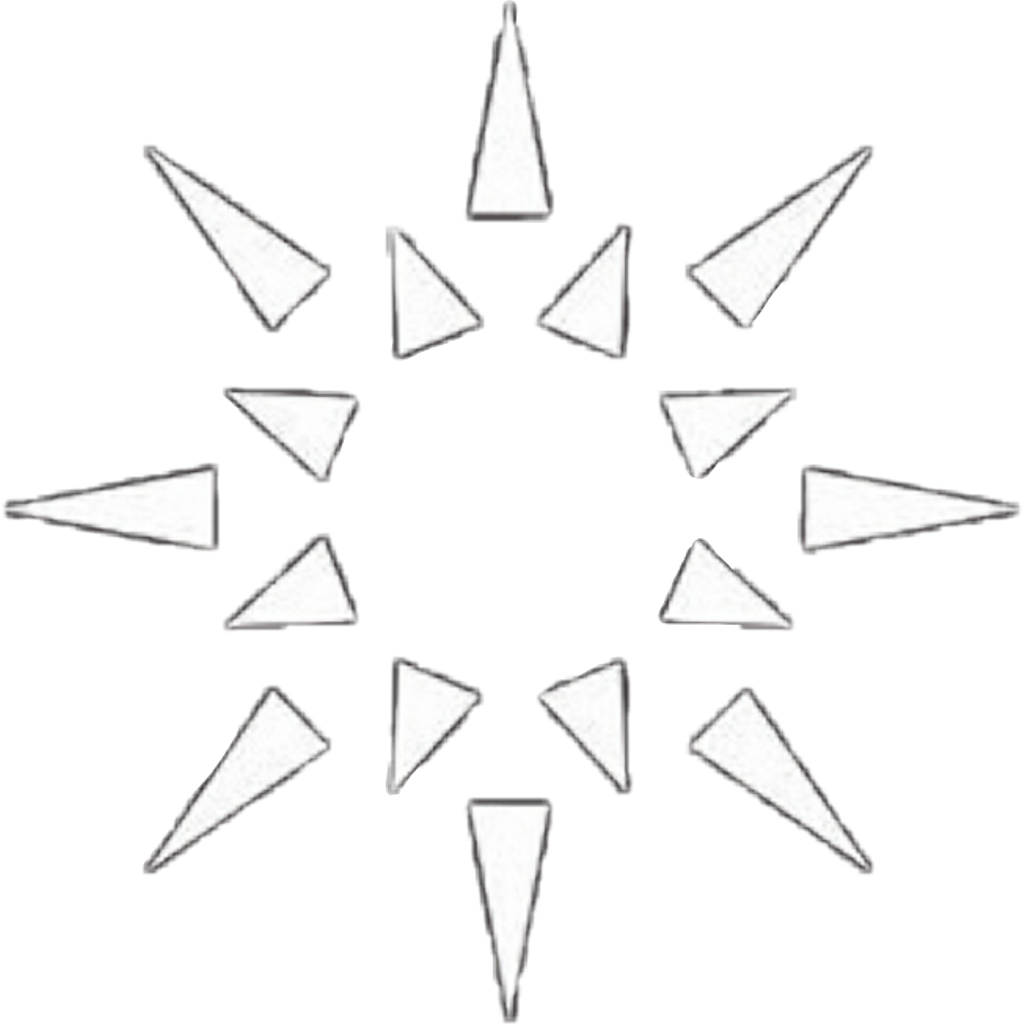 Sun White Sparkle Shining Moon Planets Stars Design - Triangle (1024x1027), Png Download