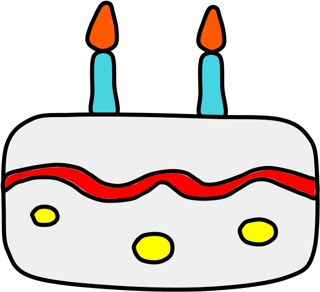 Birthday Cake, Vanilla, White Frosting, Candles (816x1056), Png Download