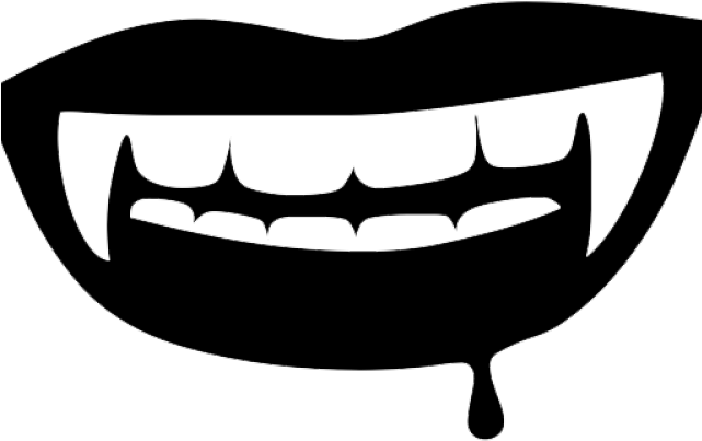 Fangs Clipart Vampire Bite - Clip Art Vampire Fangs Transparent Background (640x480), Png Download