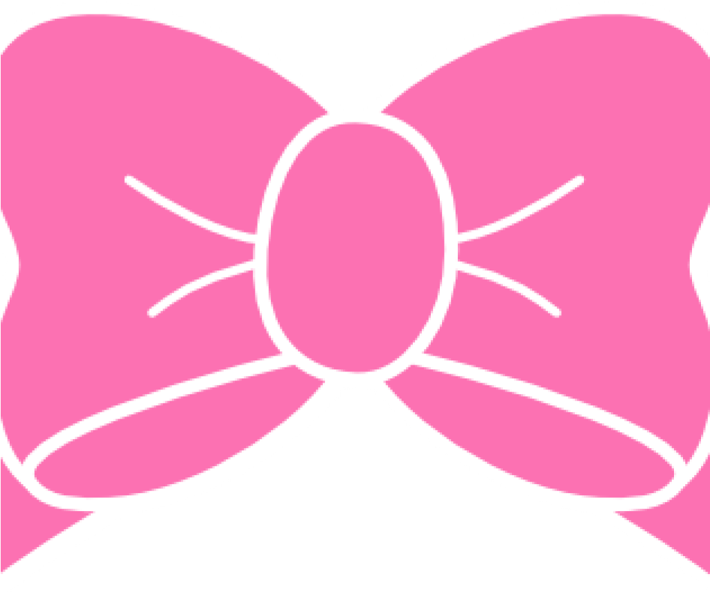 Clip Art Pink Bow Hot Pink Bow Clip Art At Clker Vector - Monogram Bow Clipart (1024x1024), Png Download