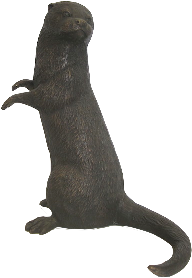 Ba1050 Bronze Otter1 Ba1050 Bronze Otter - Punxsutawney Phil (576x768), Png Download
