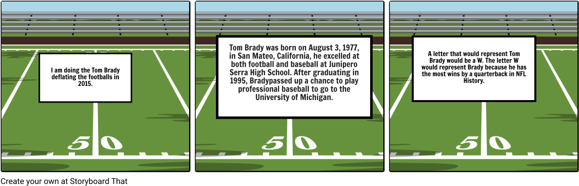 Tom Brady Deflating Footballs Scandal - Storyboardthat Football Tackle (1164x385), Png Download