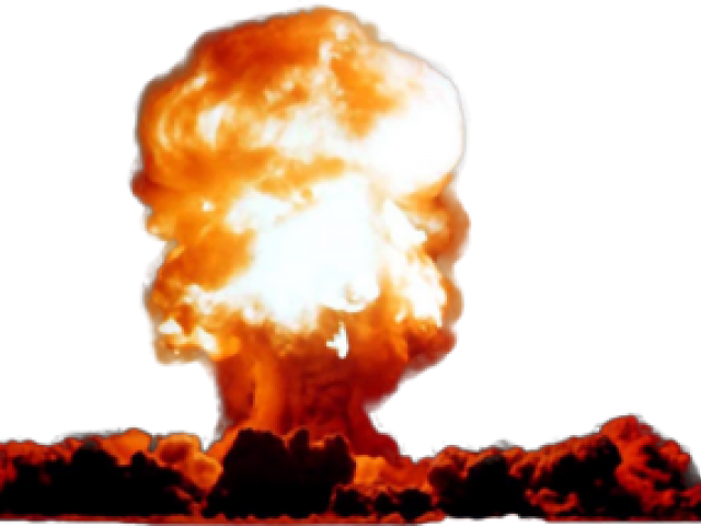 Explosion Clipart Transparent Background - Nuclear Explosion Gif Png (640x480), Png Download