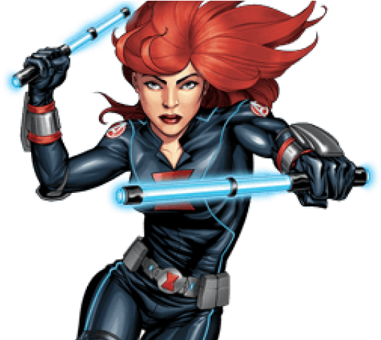 Black Widow Clipart Avengers Alliance - Black Widow Marvel Cartoon (640x480), Png Download