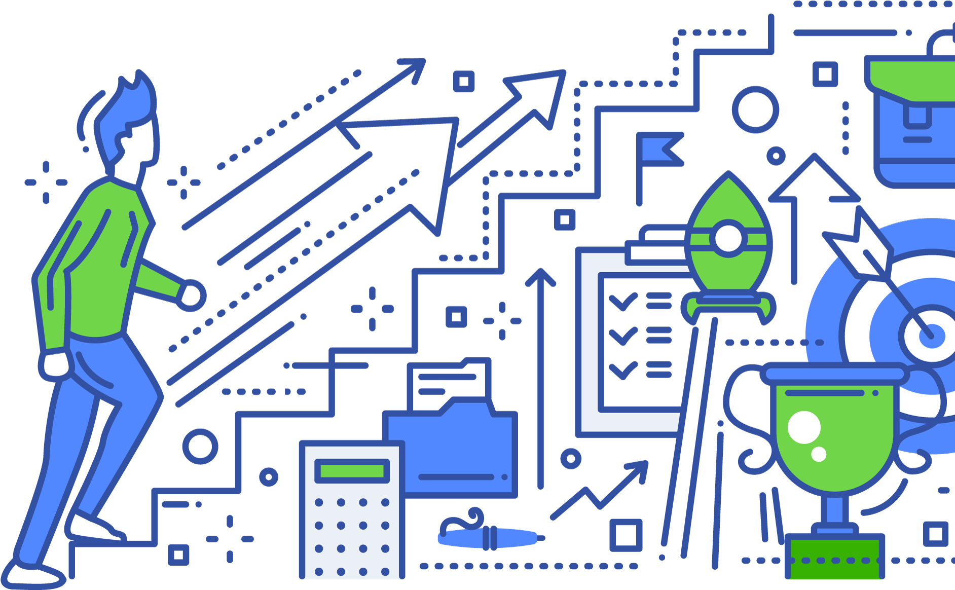 Personal Growth Is A Choice We Make Every Day - Horizontal Or Vertical Career Growth (1900x1396), Png Download