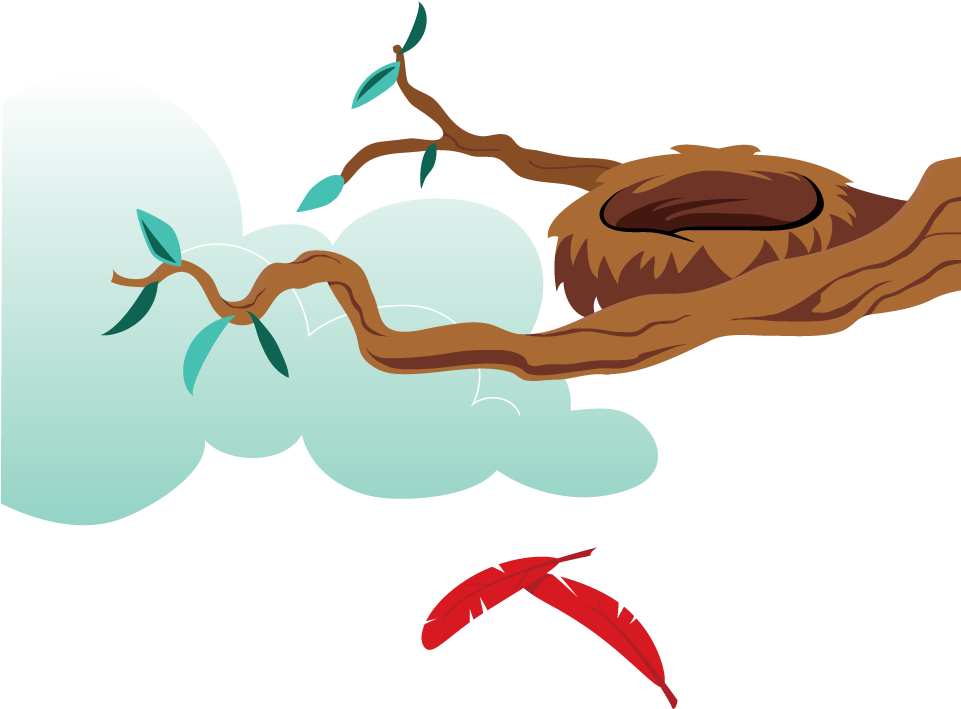 Nest On A Tree Png - Nest On Tree Png (960x779), Png Download