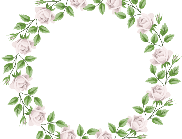 Border Clipart Rose - Transparent Frame Flower Clipart (640x480), Png Download