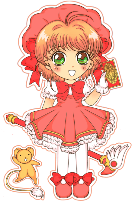 Baby Sakura - Sakura Card Captors Sakura Chibi (600x743), Png Download
