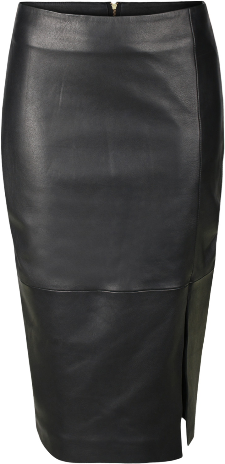 Benedict Leather Pencil Skirt - Miniskirt (1500x2000), Png Download