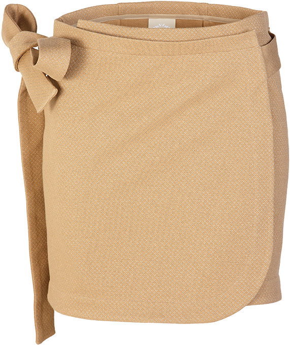 Justine Leconte Jacquard Brown Silver Wrap Skirt Lc-7 - Tennis Skirt (700x700), Png Download
