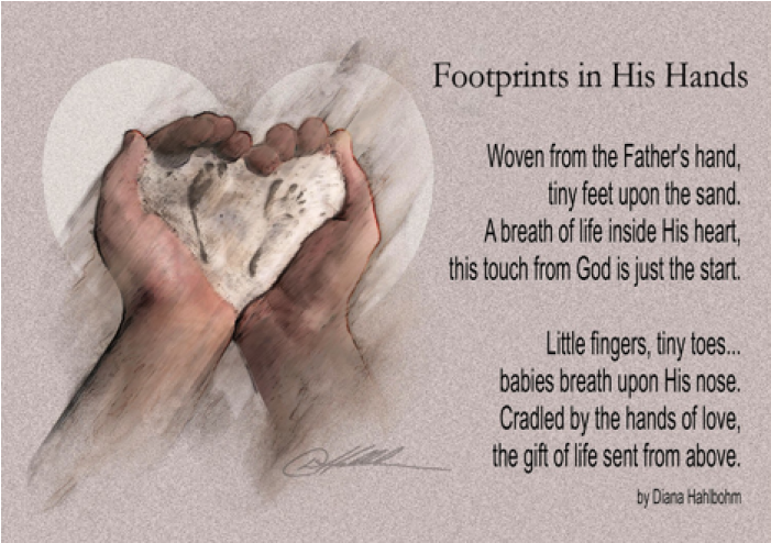 Footprints In His Hands - Illustration (700x700), Png Download