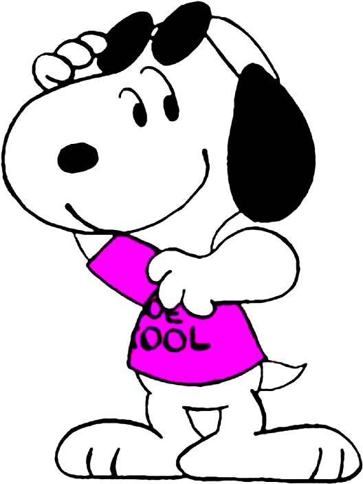 Snoopy Is A Joe Cool - Happy Election Day Snoopy (660x736), Png Download