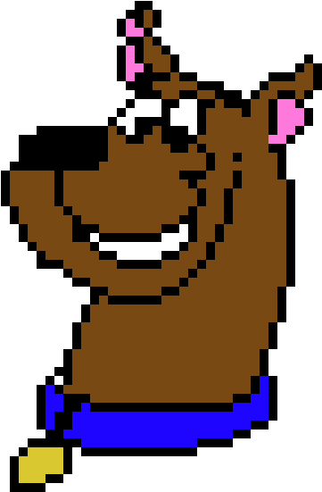 Scooby Doo - Minecraft Pixel Art Tem (540x630), Png Download